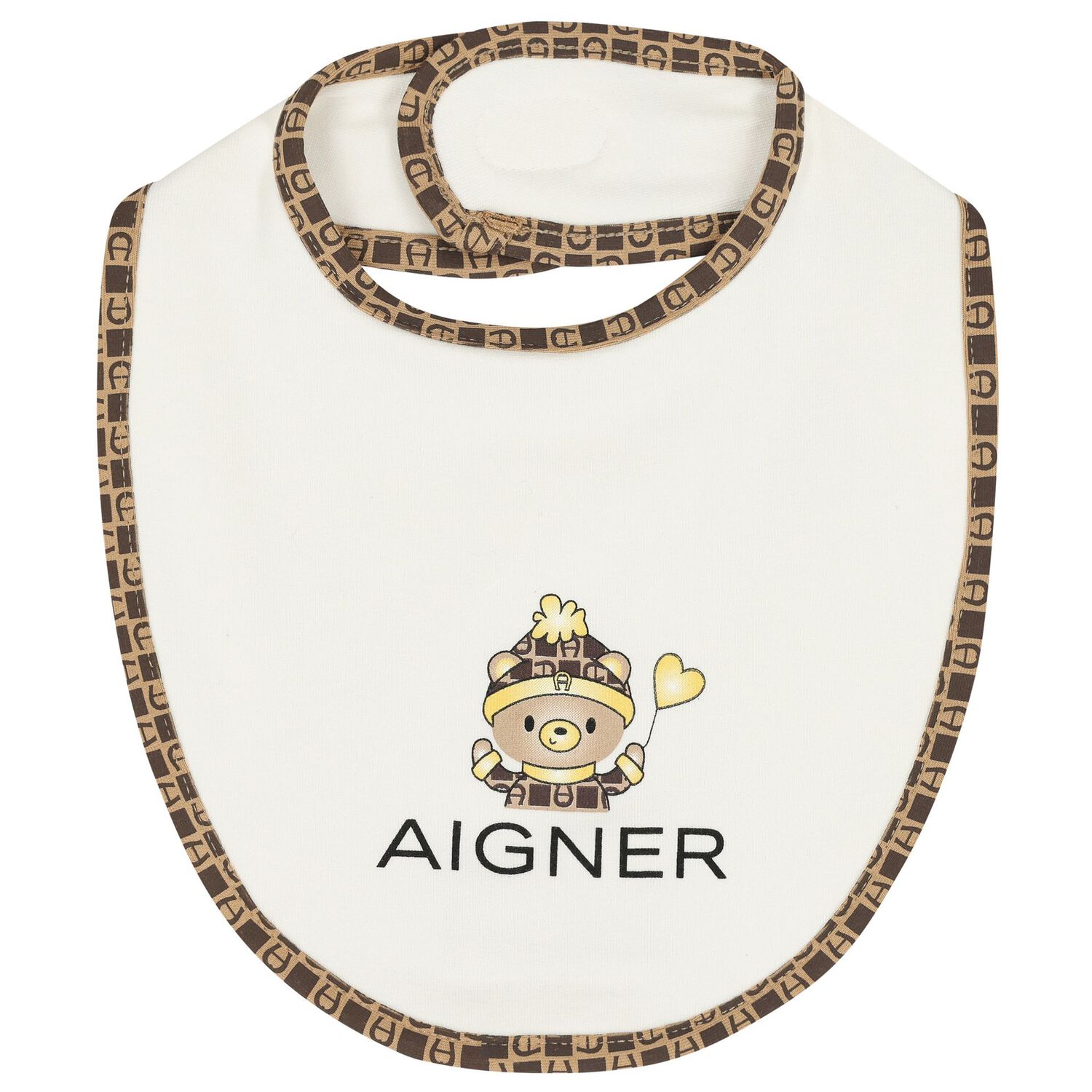 Ivory Teddy Bear Logo Babygrow Set, 1, hi-res