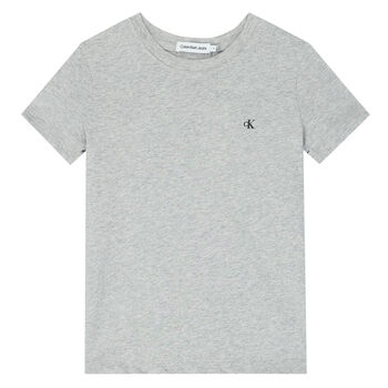 Boys Grey Logo T-Shirt