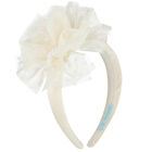 Girls Ivory Tulle Flower Headband, 2, hi-res
