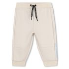 Younger Boys Blue & Beige Ikonik Karl Tracksuit, 1, hi-res