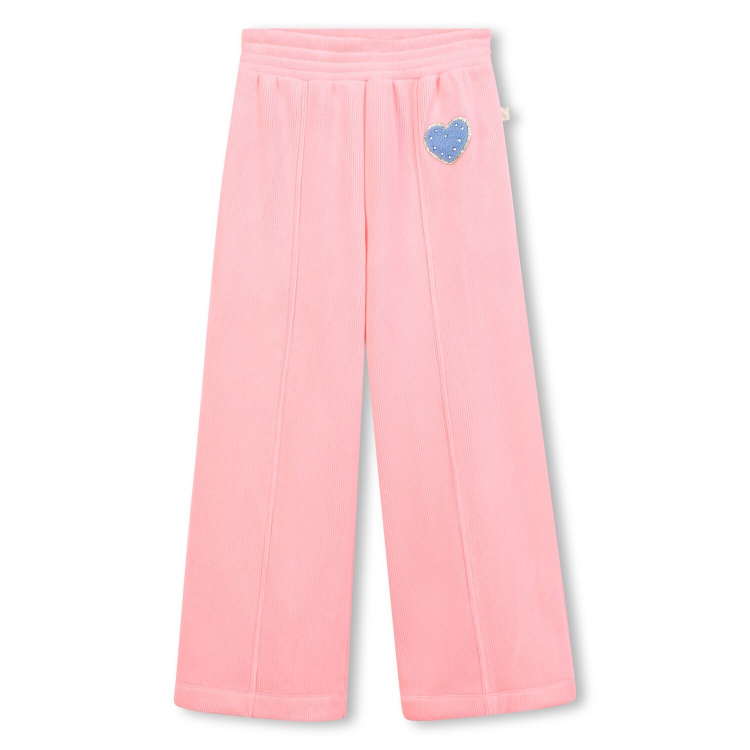 Girls Pink Heart Joggers, 1, hi-res