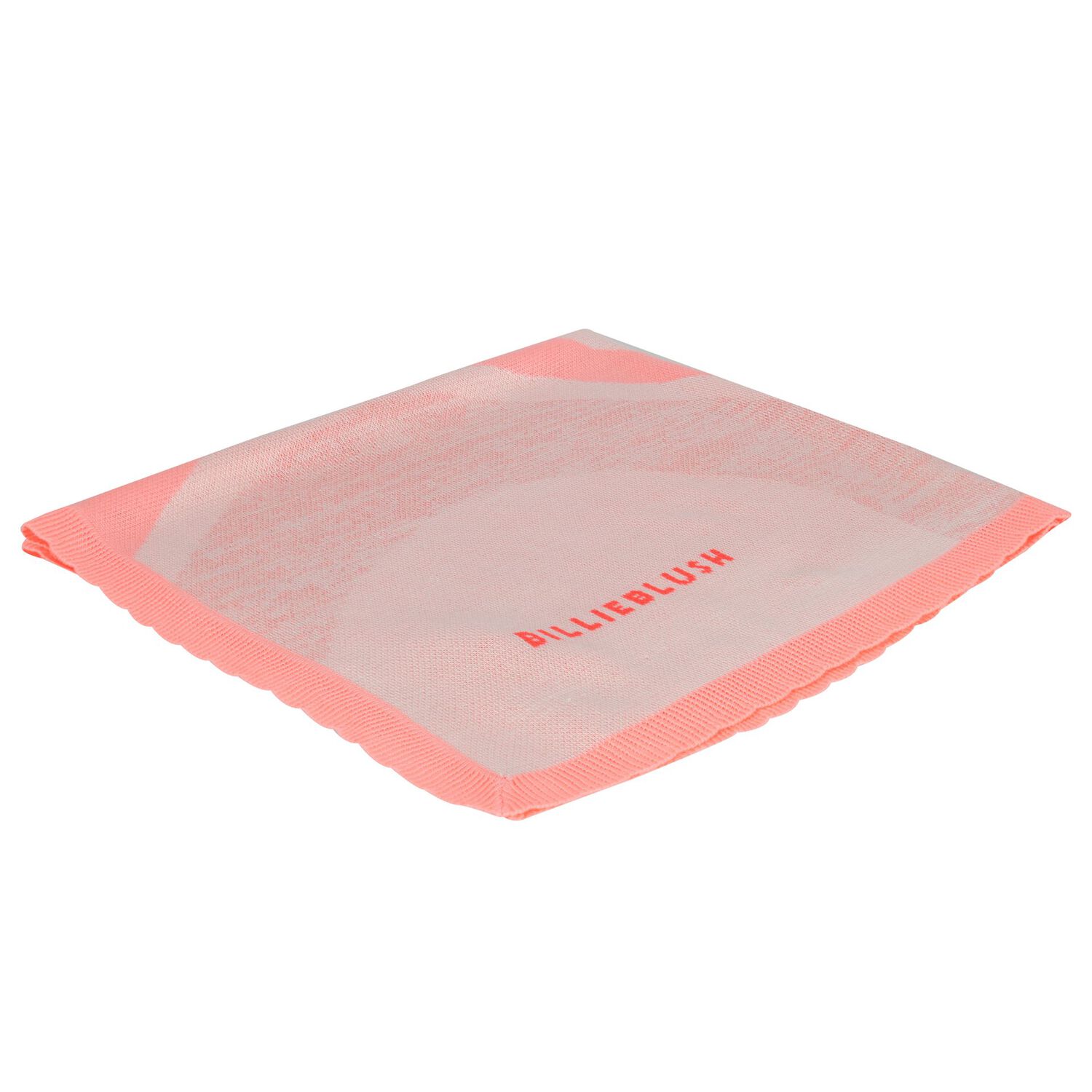 Baby Girls Pink Hearts Knitted Blanket, 1, hi-res