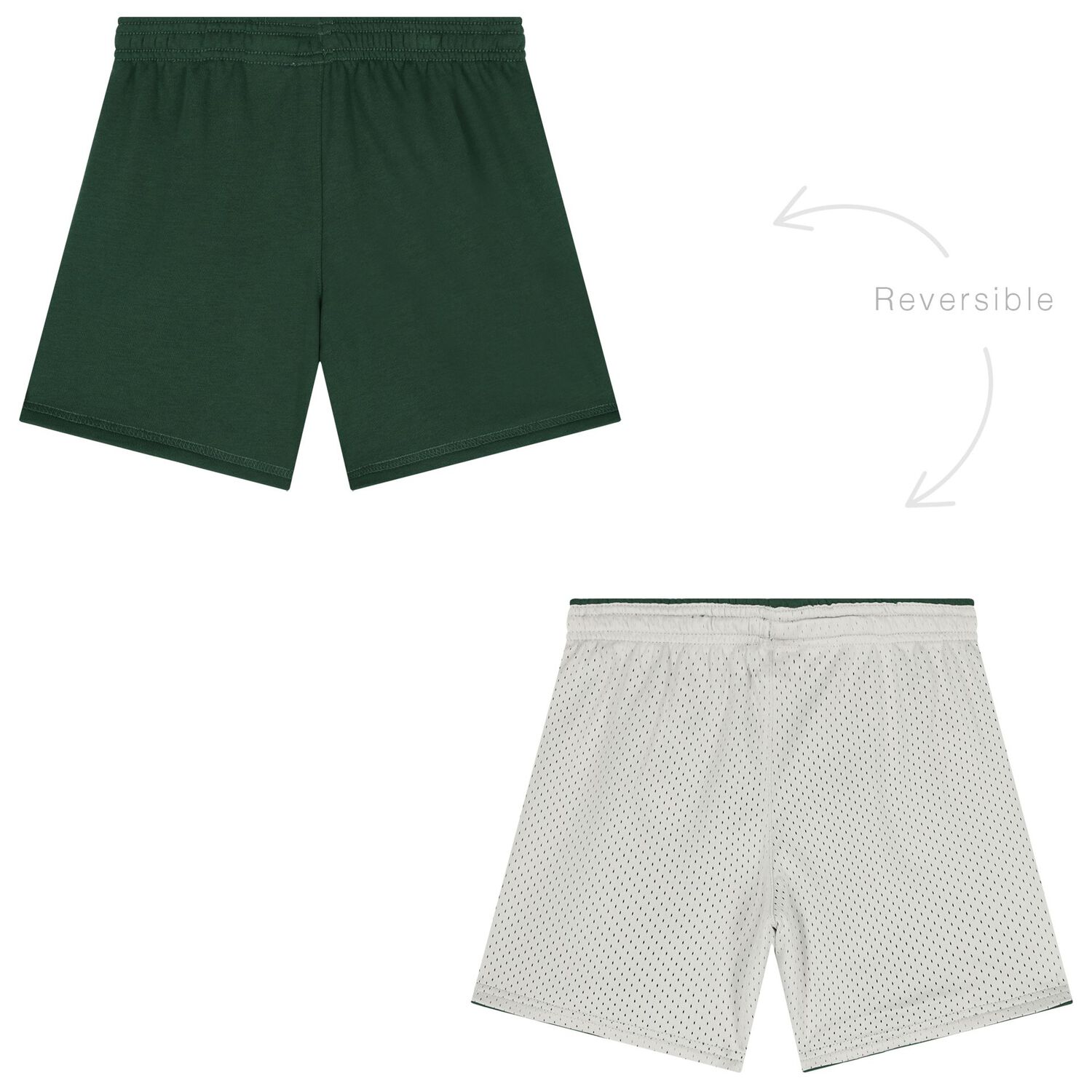 Boys Green Reversible Shorts, 1, hi-res