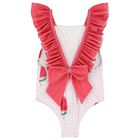 Girls Red & Pink Watermelon Swimsuit, 3, hi-res