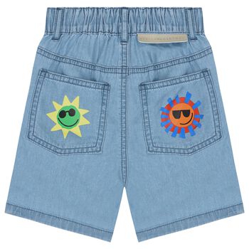 Younger Boys Blue Denim Shorts