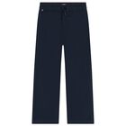 Boys Navy Blue Chino Trousers, 2, hi-res