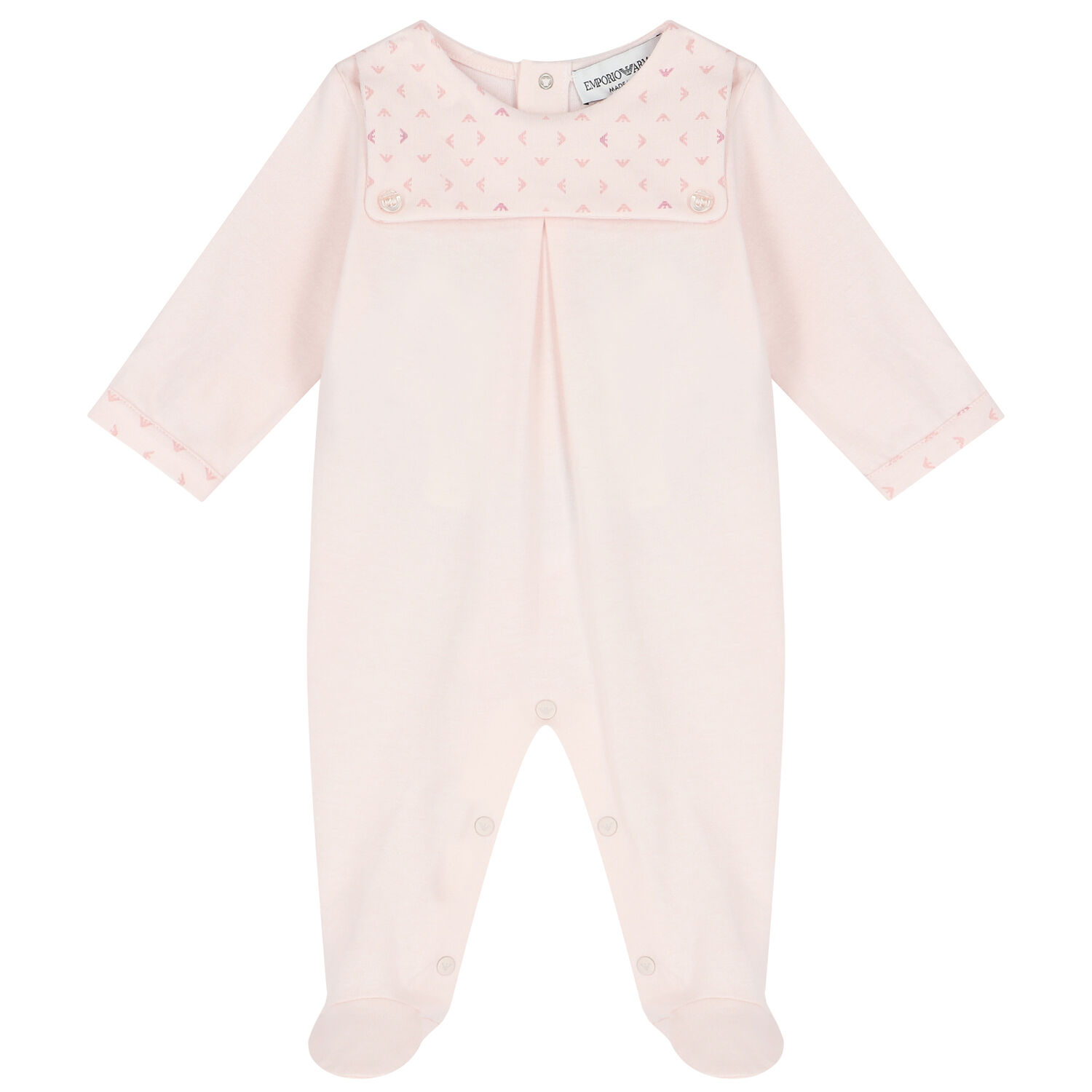 Pink Logo Babygrow Set, 1, hi-res
