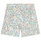 Boys White Logo Shorts, 1, hi-res