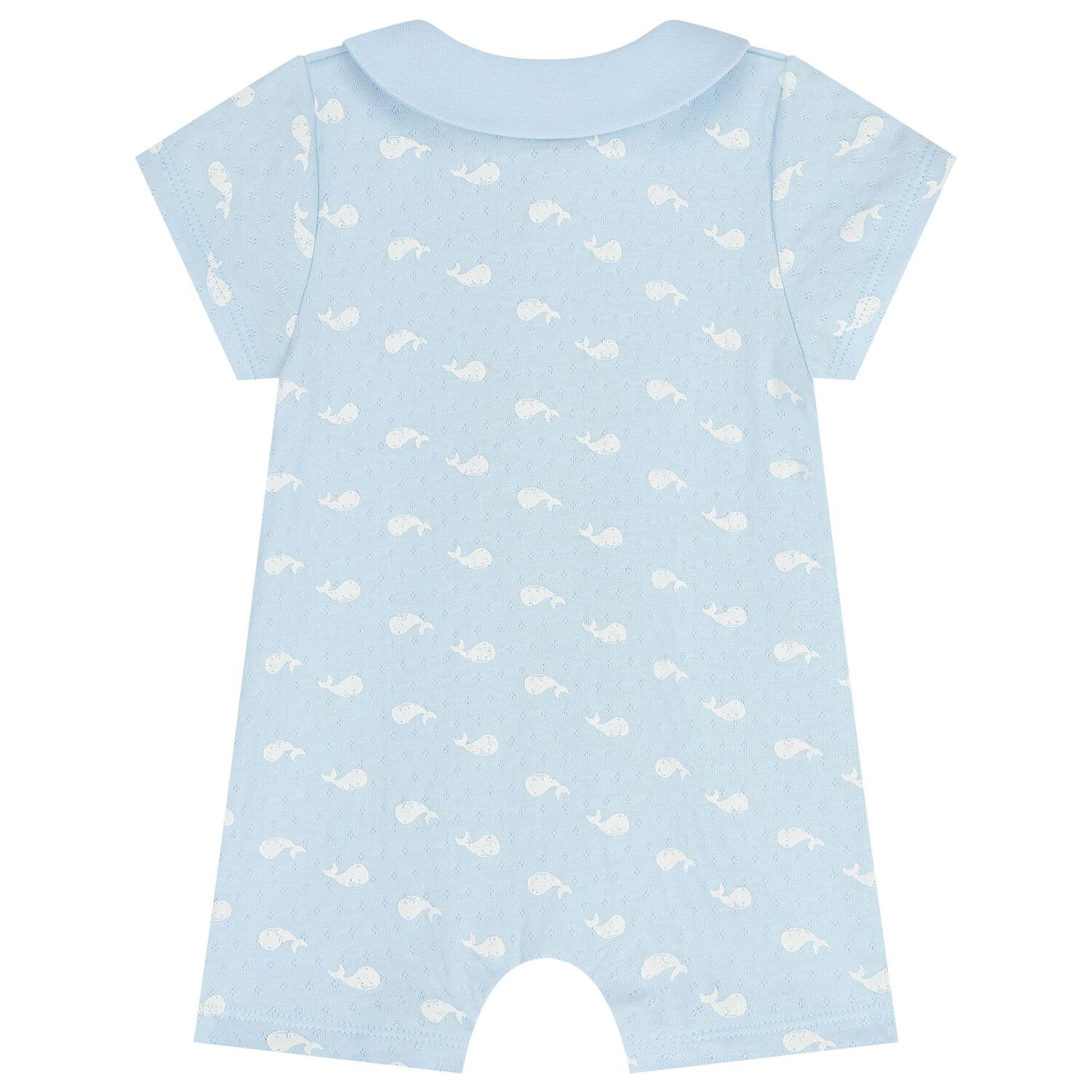 Baby Boys Blue Whale Romper Gift Set, 1, hi-res
