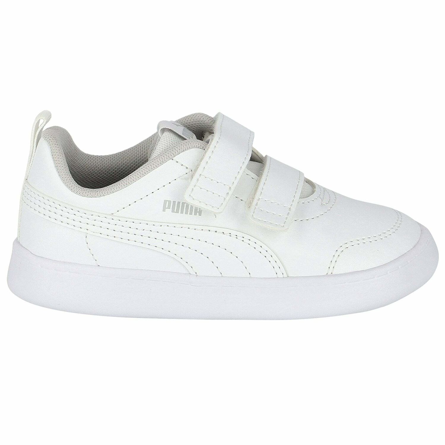 White Logo Trainers, 1, hi-res