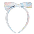 Girls White Bow Headband, 1, hi-res