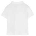 Baby Boys White EKD Logo Polo Shirt, 1, hi-res