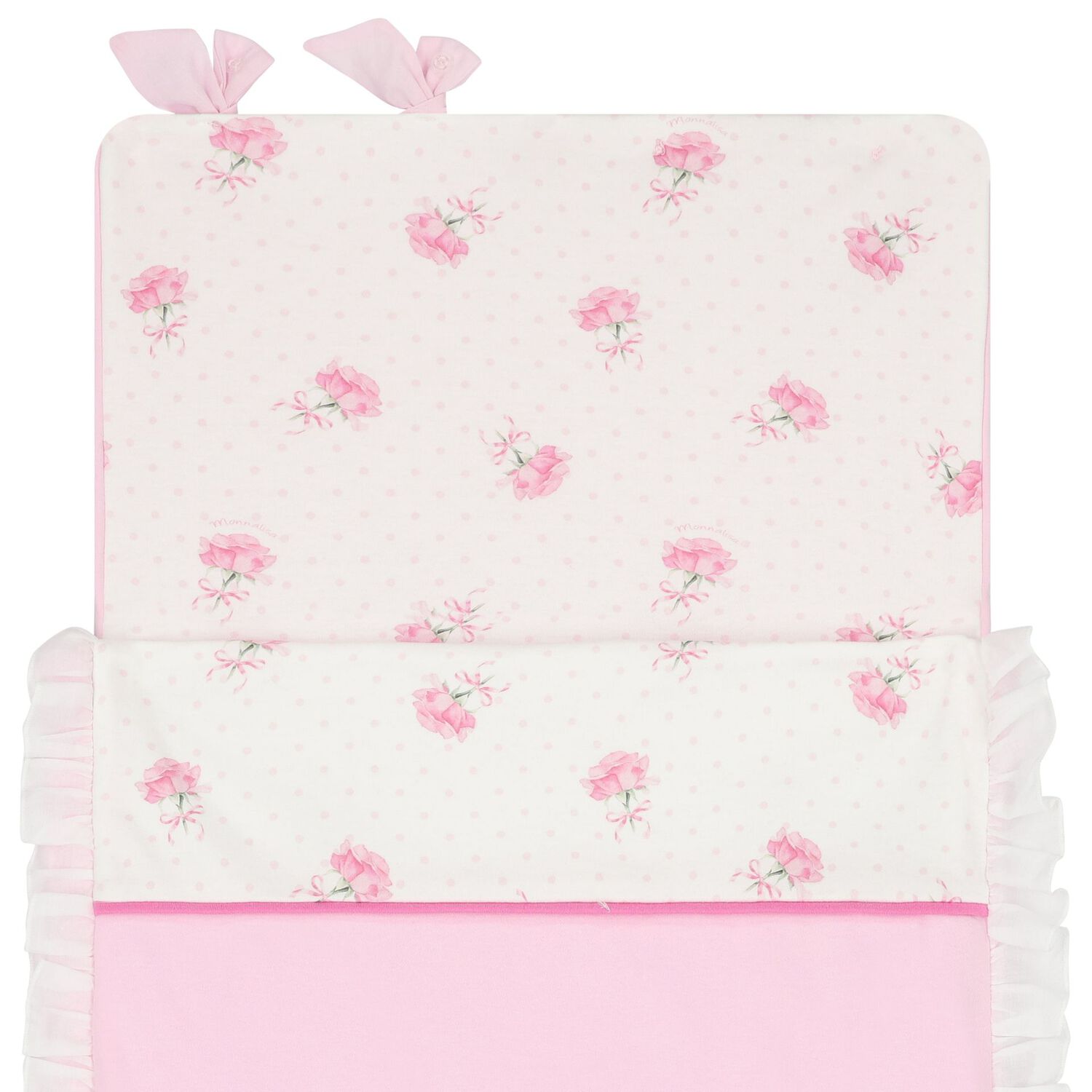 Baby Girls Pink & White Rose Nest, 1, hi-res