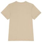 Boys Beige & White Logo T-Shirts ( 2-Pack ), 2, hi-res