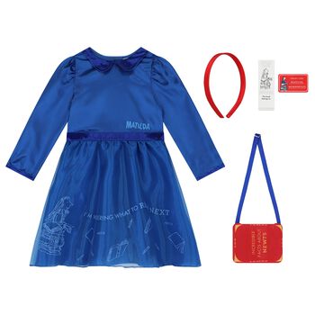 Girls Blue Matilda Costume