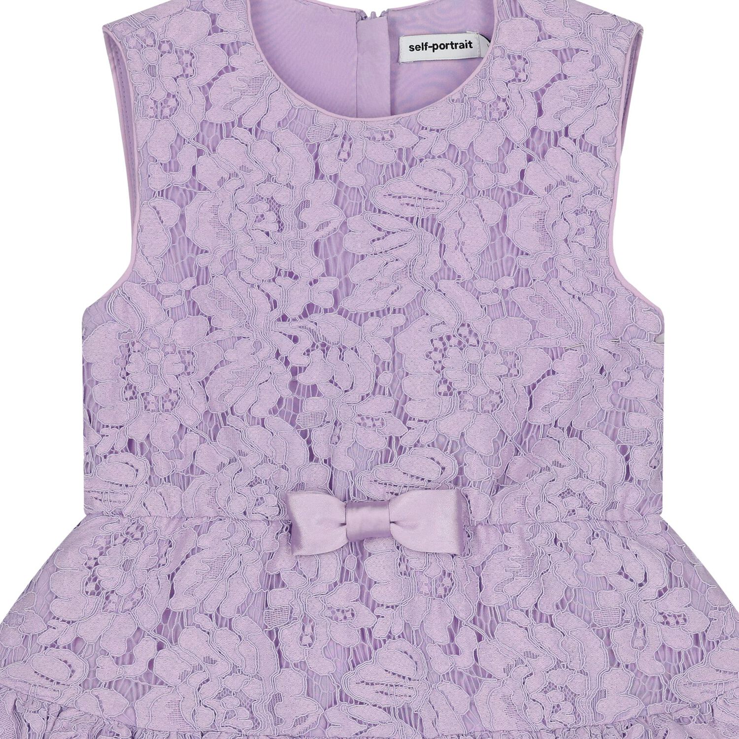 Girls Lilac Guipure Lace Dress, 1, hi-res image number null