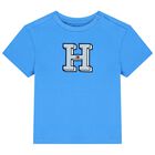 Baby Boys Blue Logo T-Shirt, 1, hi-res