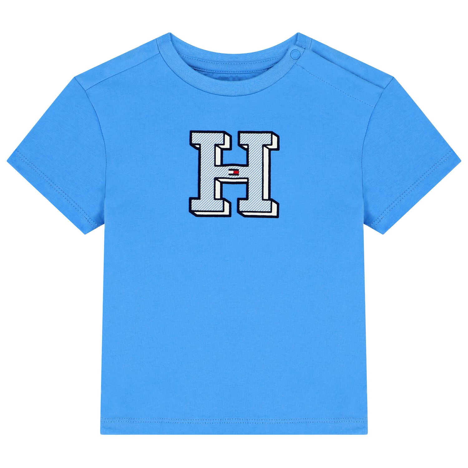 Baby Boys Blue Logo T-Shirt, 1, hi-res