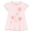 Baby Girls Pink Floral Dress, 1, hi-res