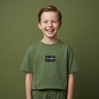 Boys Green Logo T-Shirt, 2, hi-res