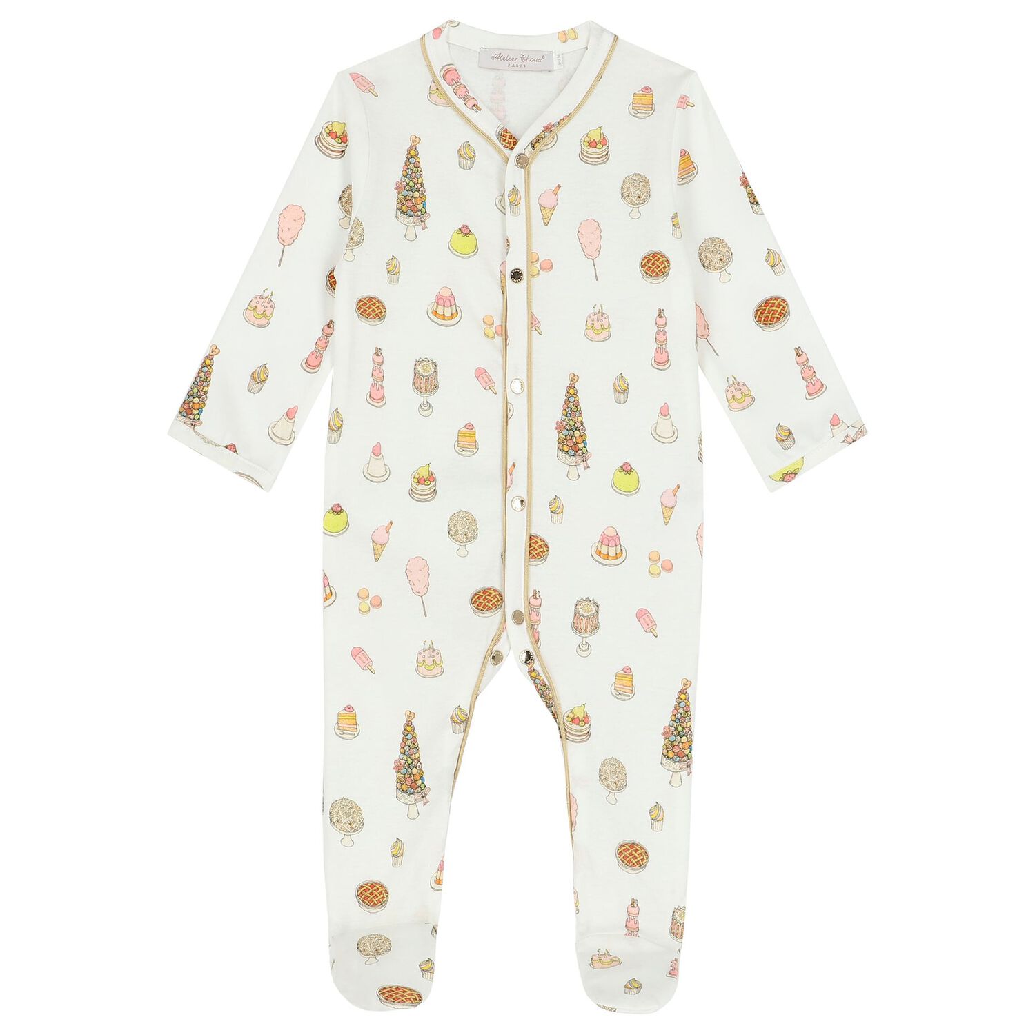 Ivory Cake Babygrow Gift Set, 1, hi-res