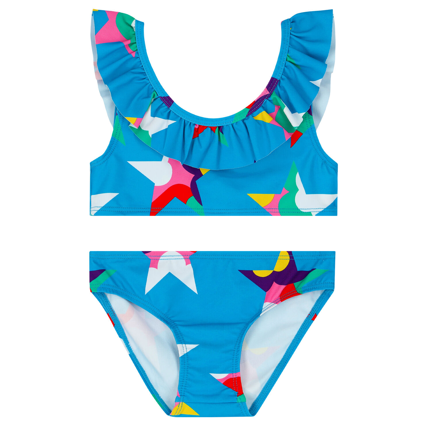 Girls Blue Stars Bikini, 1, hi-res image number null