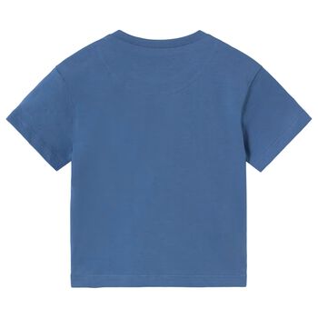 Younger Boys Blue Giraffe T-Shirt