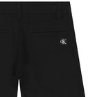Boys Black Logo Shorts, 1, hi-res