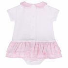 Baby Girls Pink Romper, 1, hi-res