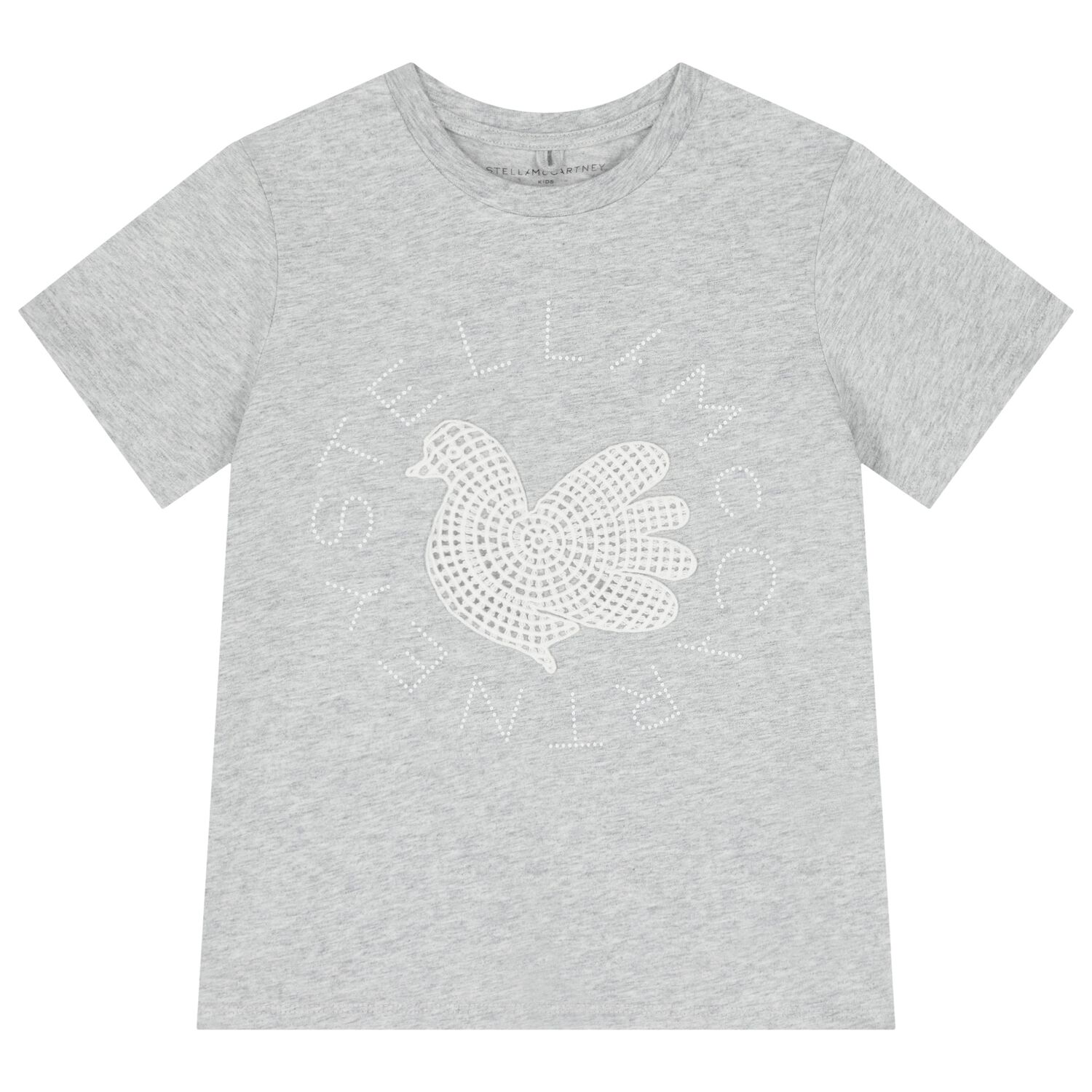 Girls Grey Logo T-Shirt, 2, hi-res