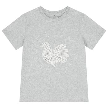 Girls Grey Logo T-Shirt