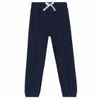 Boys Navy Logo Joggers, 1, hi-res