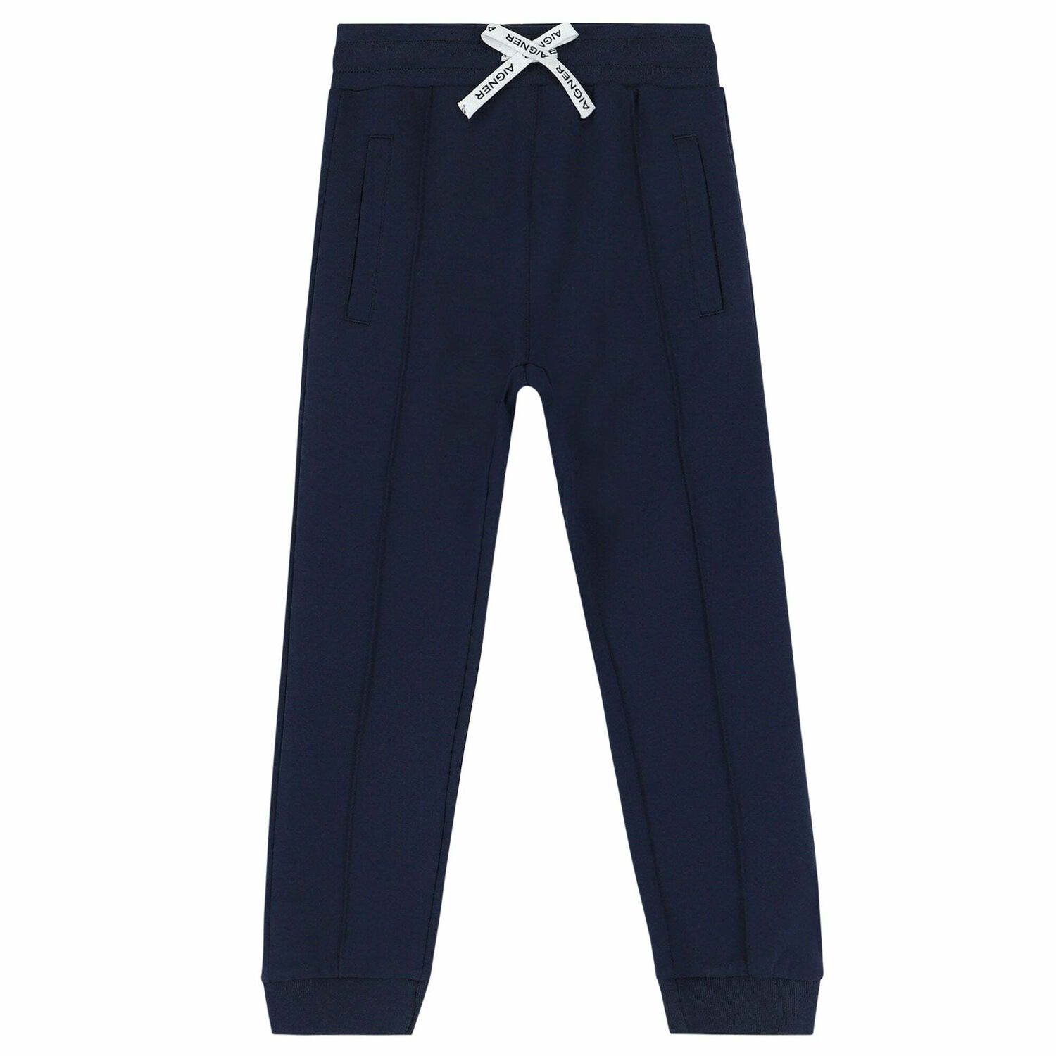 Boys Navy Logo Joggers, 1, hi-res