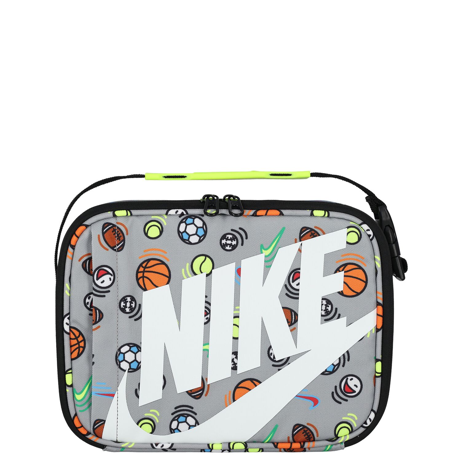Grey & White Logo Lunch Bag ( 26CM ), 5, hi-res