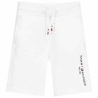 Boys White Logo Shorts, 2, hi-res