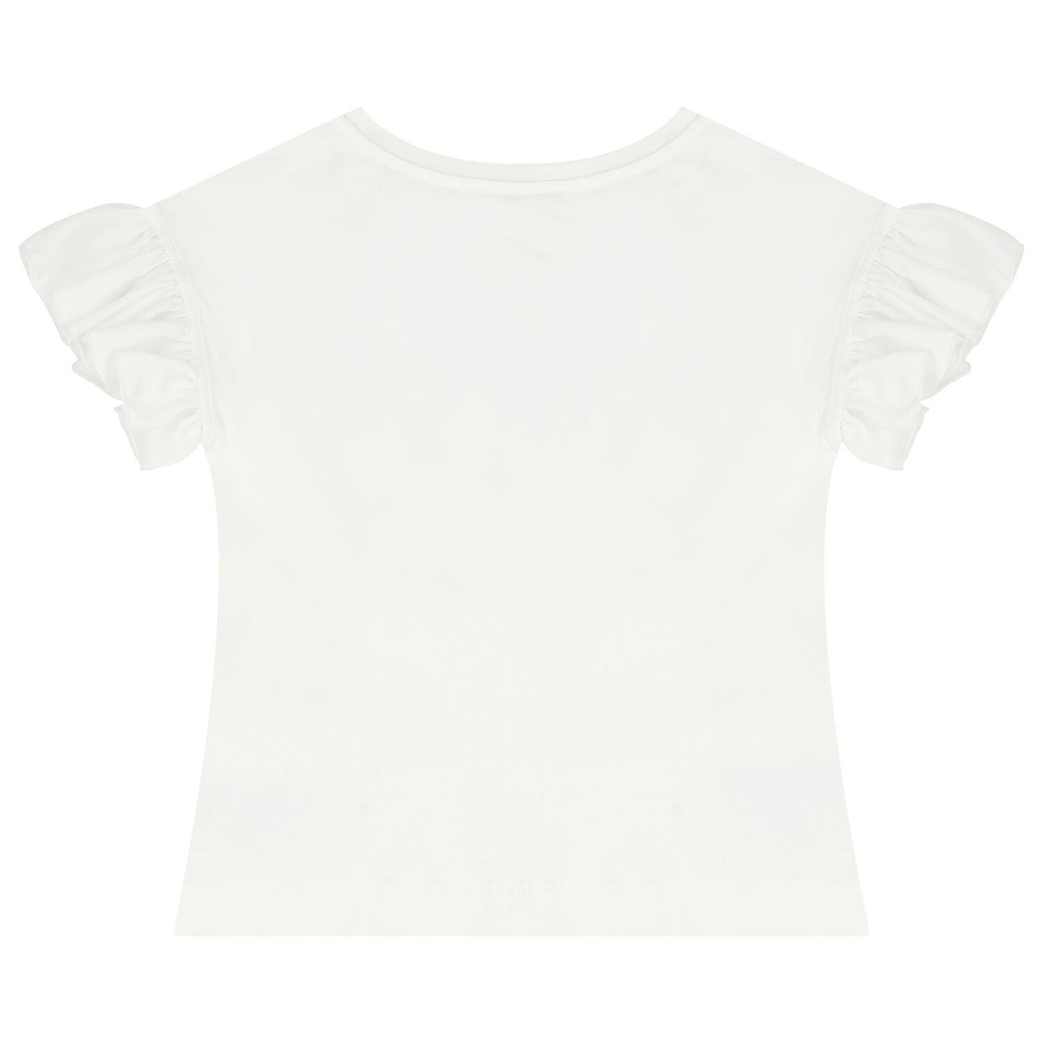 Girls White & Blue Butterfly Skirt Set, 1, hi-res image number null