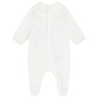 Ivory Christmas Teddy Bear Babygrow, 1, hi-res