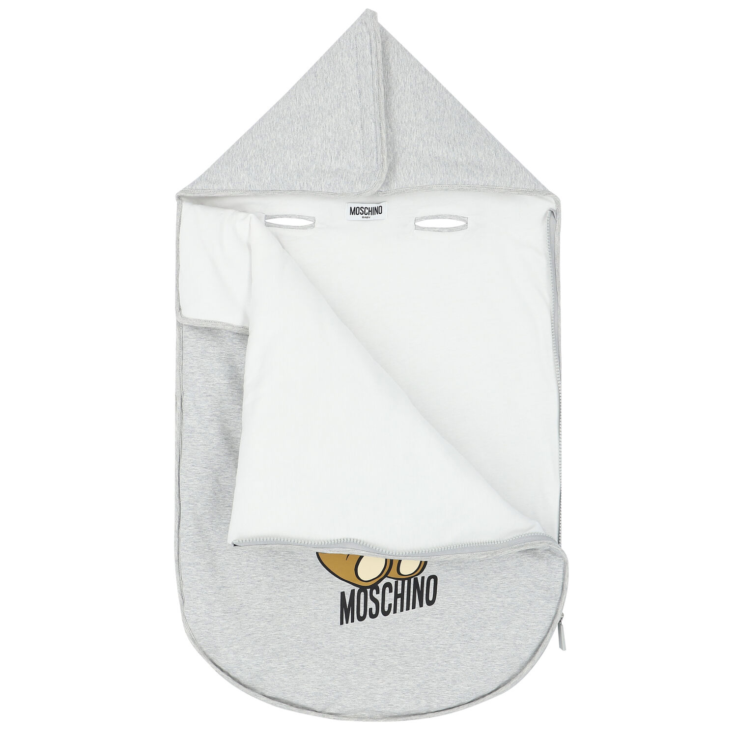 Grey Teddy Bear Logo Baby Nest, 3, hi-res