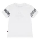Younger Boys White Logo T-Shirt, 1, hi-res