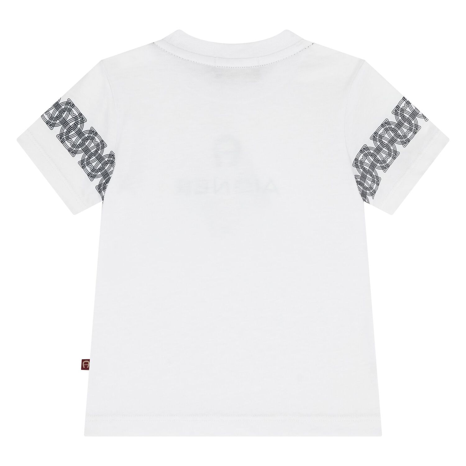Younger Boys White Logo T-Shirt, 1, hi-res