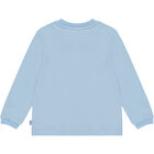 Boys Blue Logo Long Sleeve Top, 1, hi-res