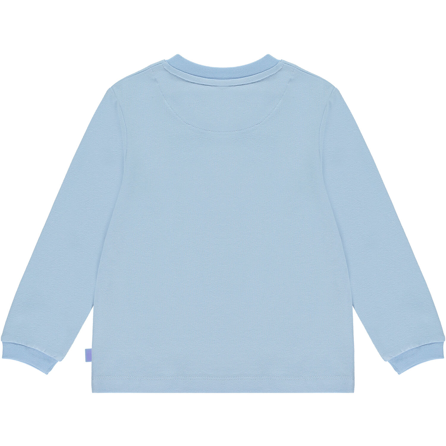 Boys Blue Logo Long Sleeve Top, 1, hi-res