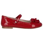 Girls Red Patent Leather Ballerina Shoes, 1, hi-res
