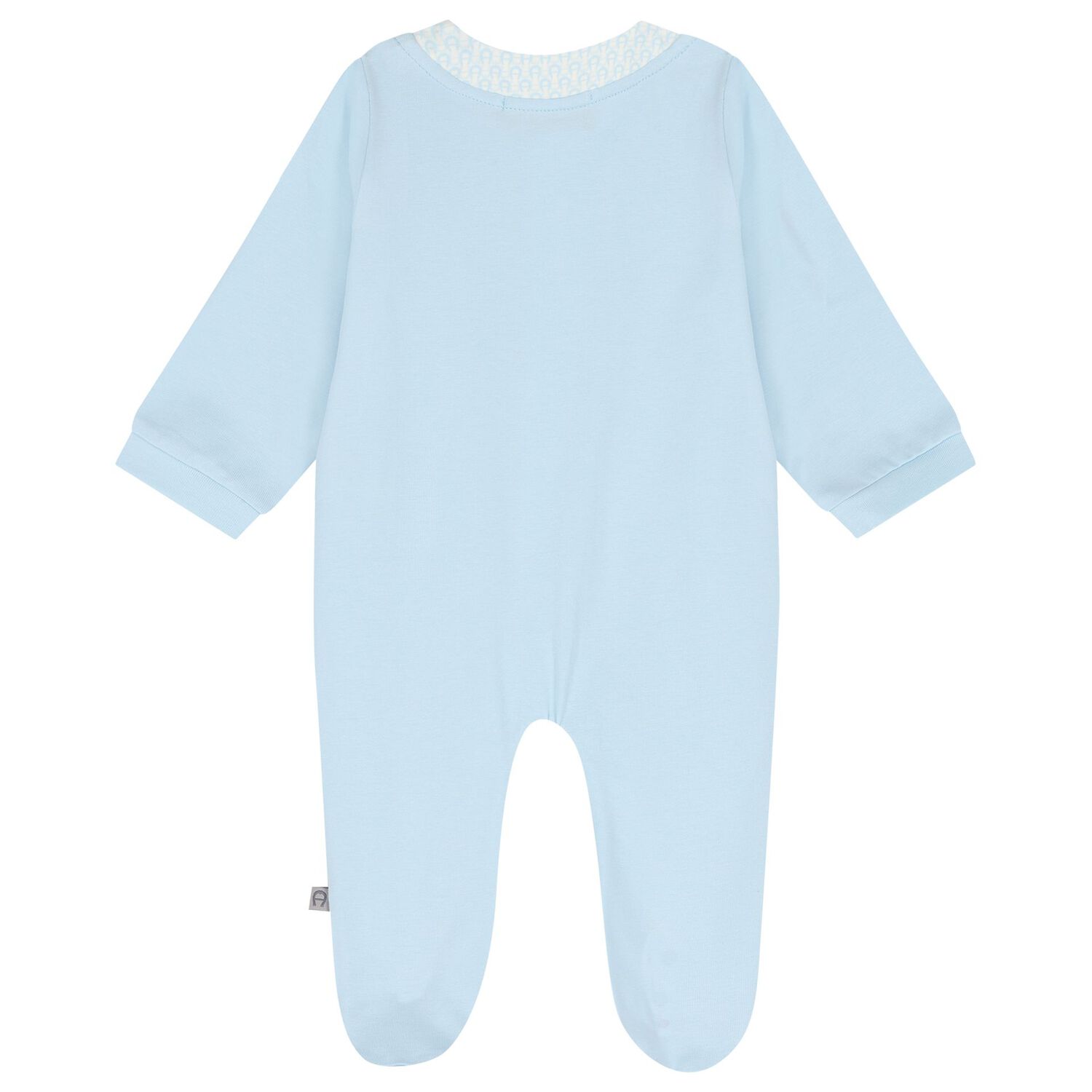 Baby Boys Blue Teddy Bear Logo Babygrow, 2, hi-res
