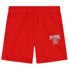 Boys Red Varsity Logo Shorts, 1, hi-res