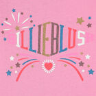 Girls Pink Logo Long Sleeve Top, 1, hi-res