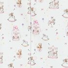 Baby Girls White & Pink Carousel Romper, 1, hi-res