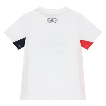 Younger Boys White Logo T-Shirt
