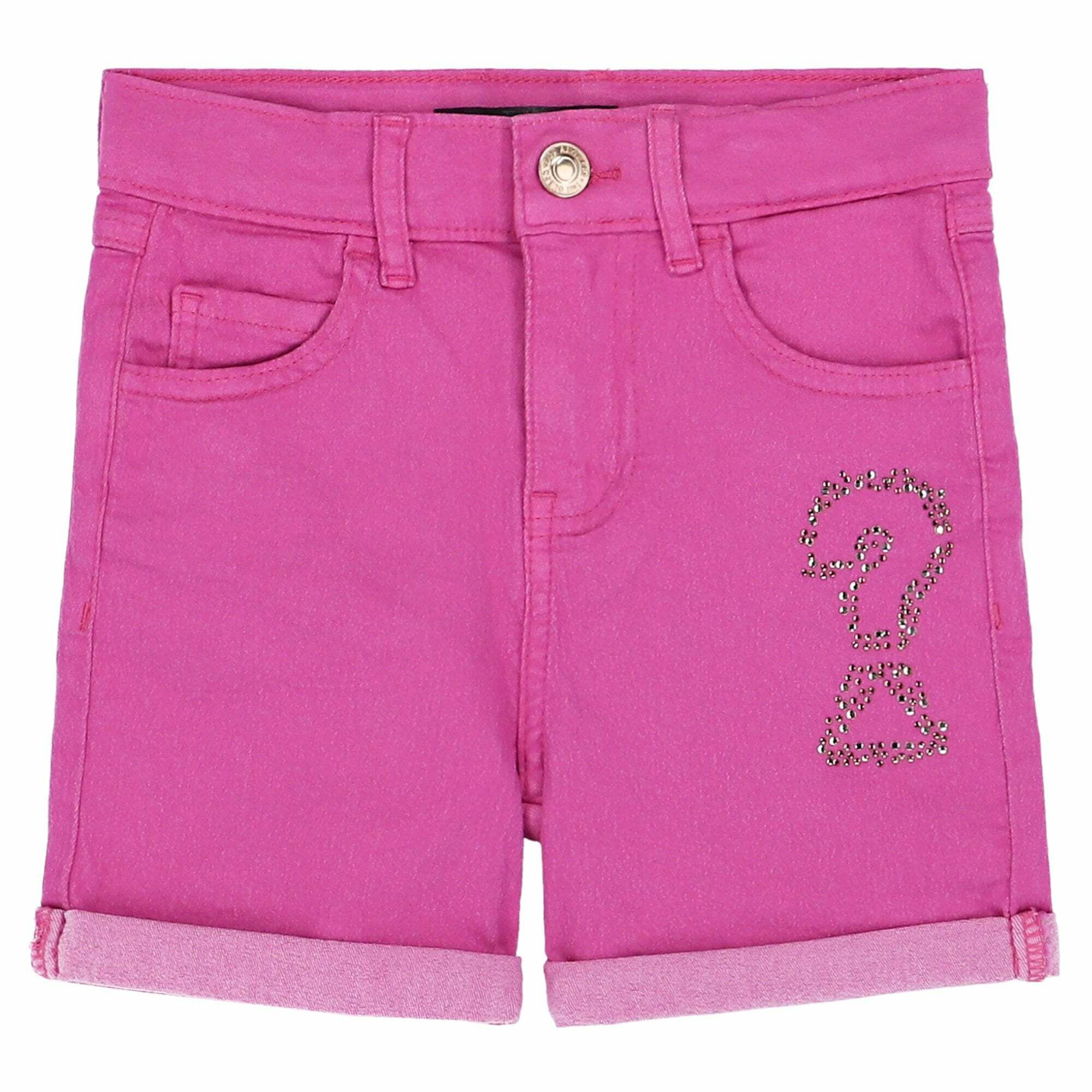 Pink jean shorts outlet
