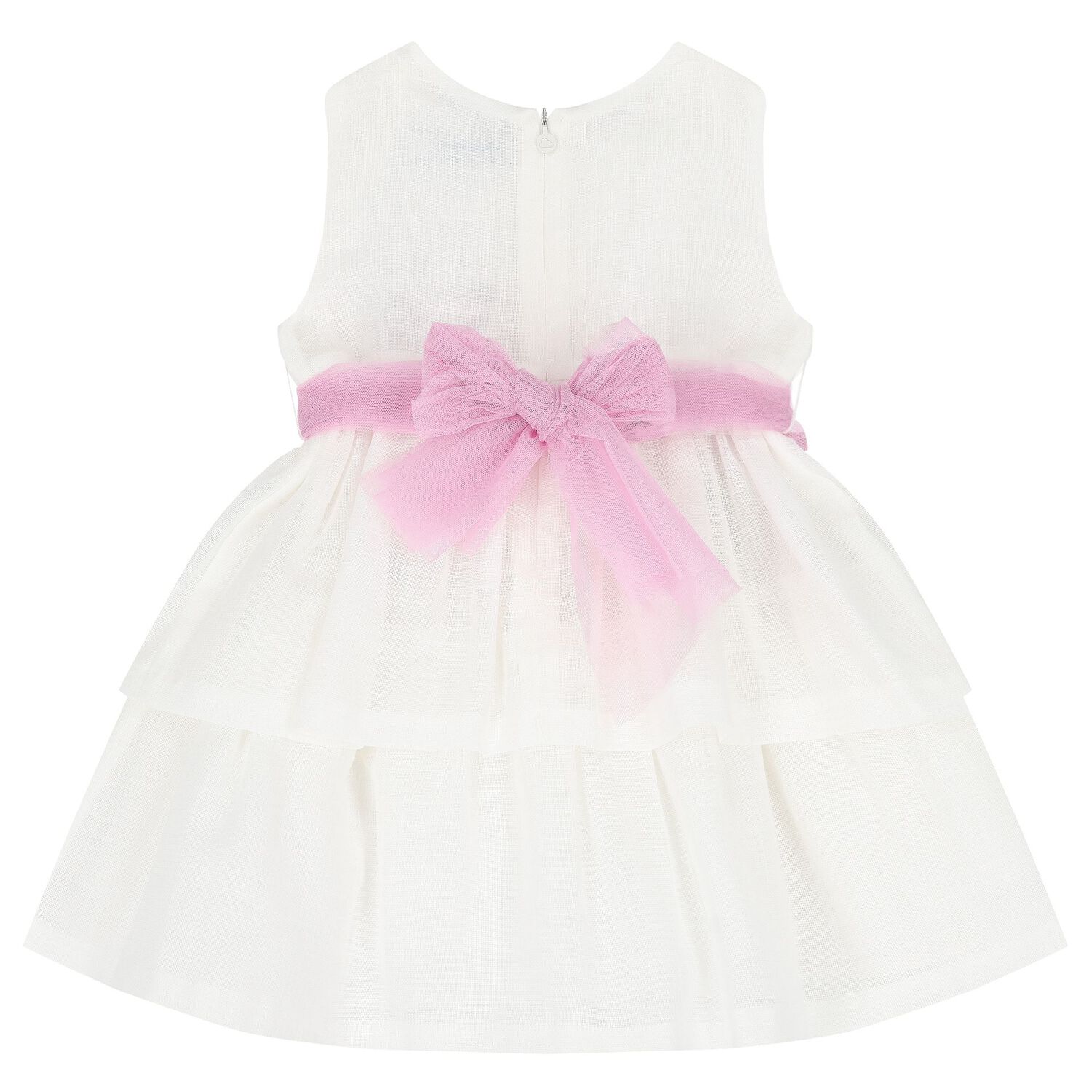 Younger Girls White Floral Dress, 1, hi-res image number null